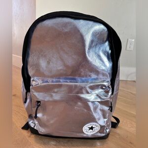 CONVERSE blue silver Metallic Backpack